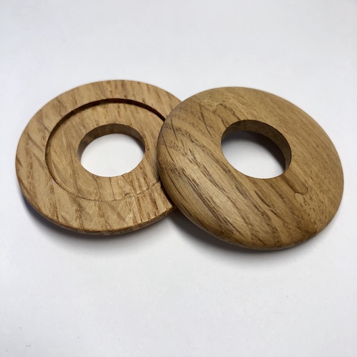 Lacquered Oak Radiator Pipe Covers For 15mm Pipe Flooring Megastore