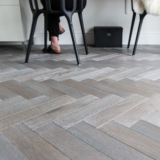 Zigzag Parquet 15mm Engineered In Silver Haze Zb103 By V4 Wood Flooring Flooring Megastore